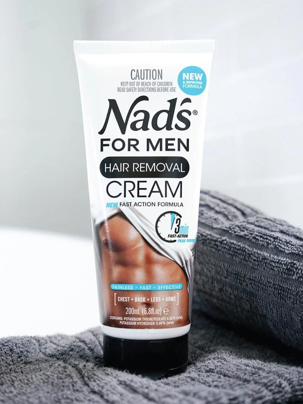 Nad's For Men Hair Removal Cream, Painless Hair Removal For Men, Soothing Depila